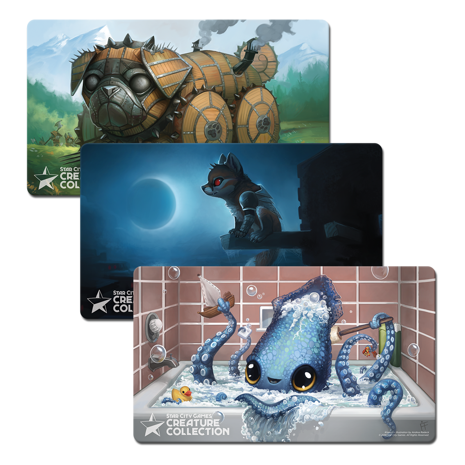 Star City Games Creature Collection Playmat For Mtg / Pokemon  Tcg / Yugioh Ccg
